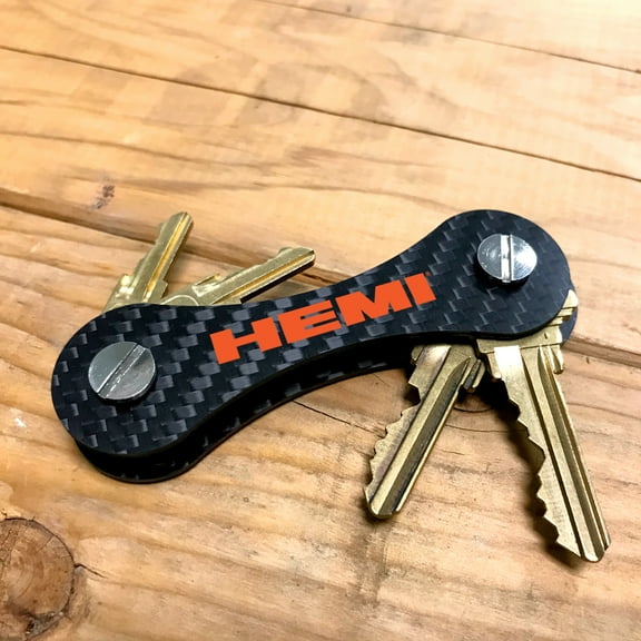 HEMI Real Carbon Fiber Key Organizer Holder Key Chain