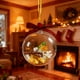 thumbnail image 5 of Adorno de Navidad 3D Transparente Bola de Pájaro | Decoración de árbol colgante hecha a mano | Efecto de globo de nieve con remolino de purpurina, caja de música, exhibición de pájaros realista,, 5 of 5