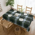 thumbnail image 2 of Rectangle Table Cloth, Plaid Clan Gordon Tartan Green White Purple Check Resistant Washable Tablecloth Decorative Table Cover for Dining, Indoor and Outdoor, 2 of 6