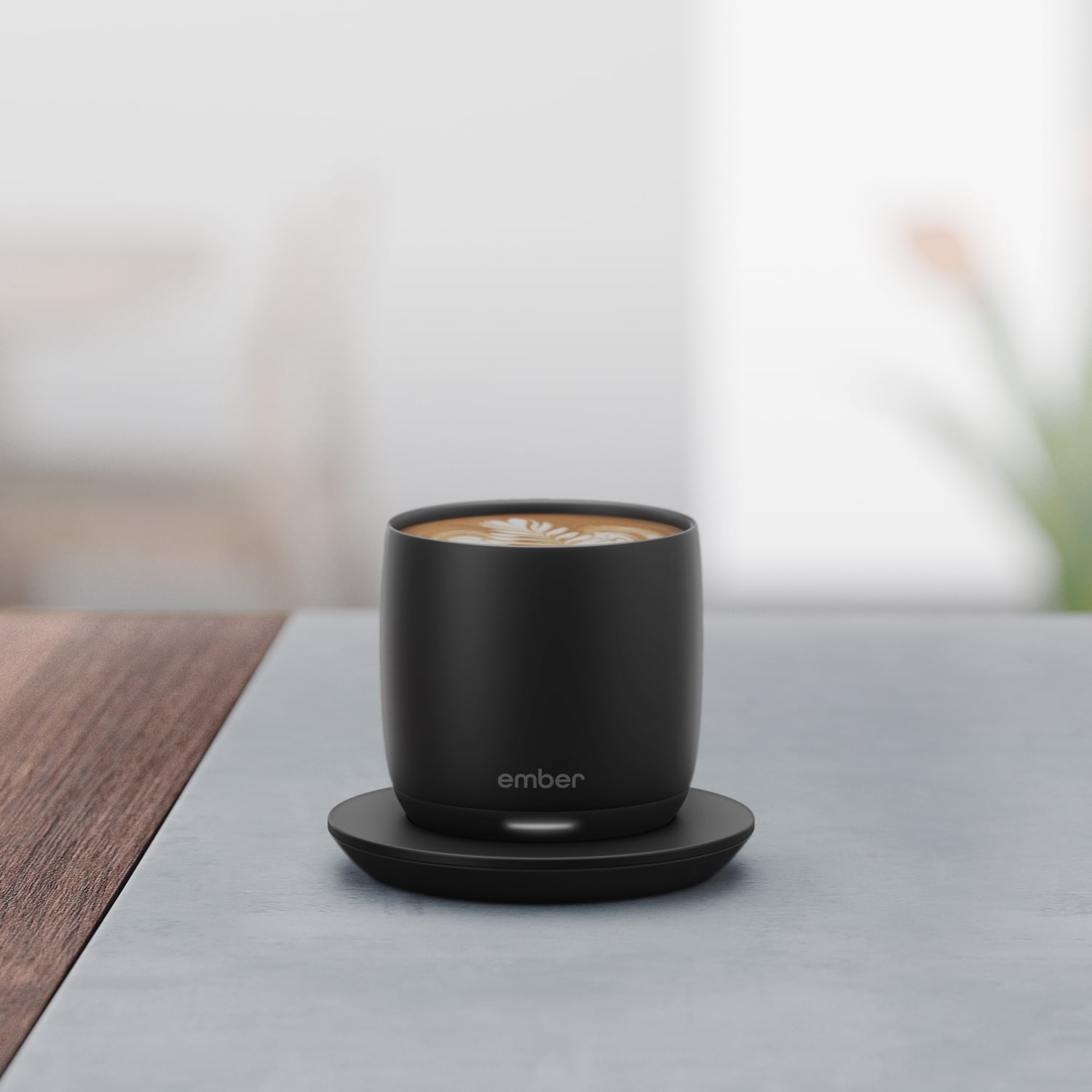 Ember Temperature Control Smart Cup, 6 oz, Black, Up To 1.5-hr Battery Life - App Controlled Heated Cup - Improved Design