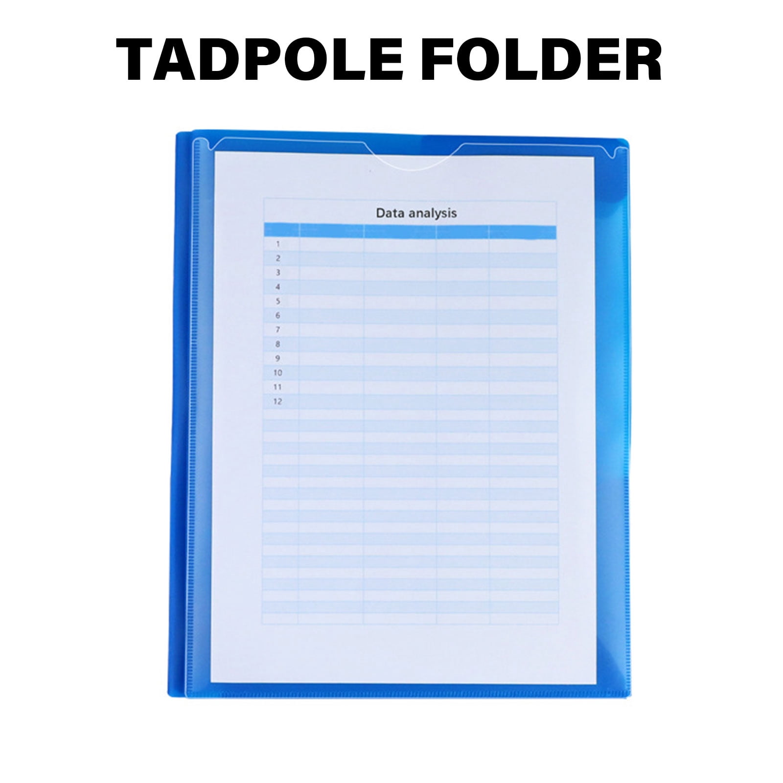 10Pcs Two Pocket Folders with Business Card Holder, Letter Size Paper Folders 3 Prong Folders with Two Pocket for Office