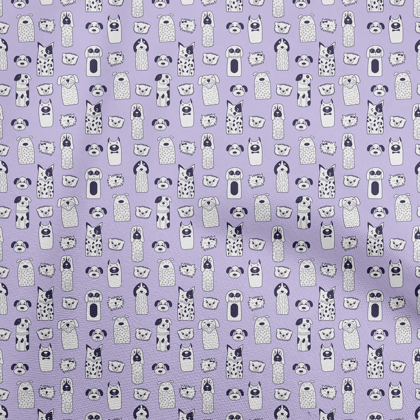 Fire Feather Purple 42 Inch Cotton Poplin Pre Order