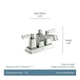 thumbnail image 6 of Moen WS84922SRN Conway Two-handle Centerset Bathroom Sink Faucet Spot Resist Brushed Nickel, 6 of 11
