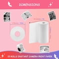 thumbnail image 3 of 15 Rolls Instant Camera Refill Print Paper, HD Print Camera Paper Refill for Most Kids Instant Camera, Compatible with ESOXOFFORE/Dylanto/DUDUDRAGON/Cimizi Instant Camera, BPS/BPA-Free, 3 of 6