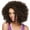 Orange, variant on LHWEN African Black Short Curly Wig With Side Part For Export To Europe And America Beauty Salon Straight Hair Fun Lace Wavy Curls Braided Hair Synthetic Hair bohon Perfect for Party Everyday