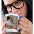 thumbnail image 2 of 3drose, Junco Bird, 11oz Two-tone Blue Mug, 2 of 6