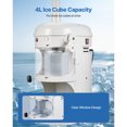thumbnail image 4 of KFFKFF Commercial Ice Shaver Crusher, 220lbs/hr Electric Fluffy Ice & Snow Cone Machine, 250W 1500RPM Tabletop Fluffy Shaved-Ice Machine, 4 of 8