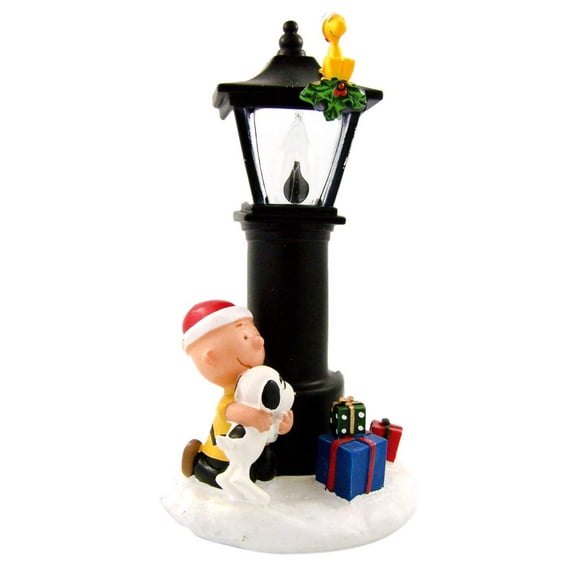 The Peanuts Charlie Brown and Snoopy Flicker Night Light, 8 1/4 Inch