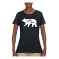 thumbnail image 2 of Wild Bobby, Mama Bear, Mother's Day, Women Graphic Tee, Black, Small, 2 of 4