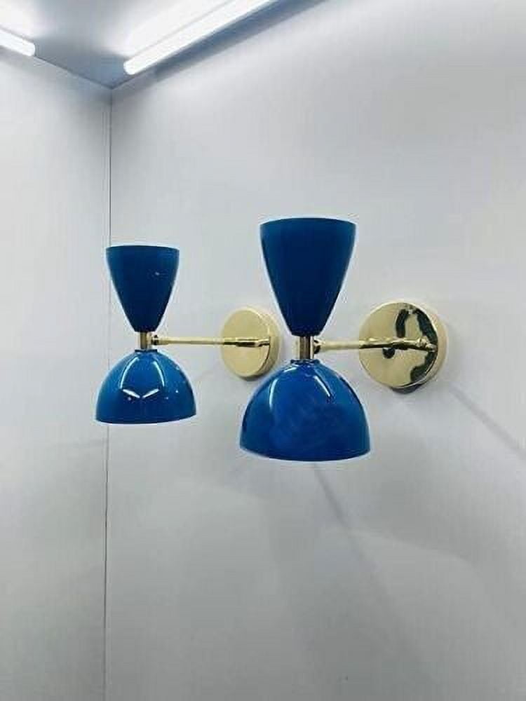 Wall Pair Modern Italian Sconce Lamps Lights Fixture Light Sconces Blue