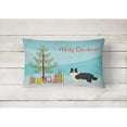 thumbnail image 2 of Carolines Treasures CK3522PW1216 Border Collie Christmas Tree Canvas Fabric Decorative Pillow, 12H x16W, multicolor, 2 of 4