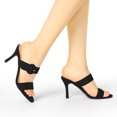 thumbnail image 2 of BLISSFUL STEP Women's Buckle Stiletto Heels Slide Sandals, 2 of 7