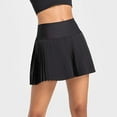 thumbnail image 2 of Ediodpoh Tennis Skirt High Waist Pleated Tennis Skirt with Pockets for Women Stretchy Sports Skirt Comfortable Activewear Mini Skirts for Women Black XL, 2 of 6