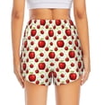 thumbnail image 4 of Goofa Fruit Apples Printed Women 2 in 1 Running Shorts,Quick Dry Athletic Workout Shorts,High Waisted Athletic Shorts with Liner Pockets-XX-Large, 4 of 9
