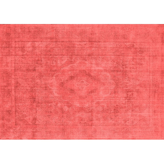 Ahgly Company Indoor Rectangle Oriental Red Industrial Area Rugs, 5' x 7'