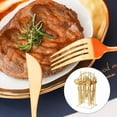 thumbnail image 3 of 24Pcs Stainless Steel Cutlery Set Spoon Forks Spoons Tableware Dinnerware Flatware Dishwasher Gold Present Knife Fork Box Portable Accessory Party Golden Gold, 3 of 7