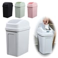 thumbnail image 2 of CUJM Kitchen Trash Can, Trash Can with Lid,360 ° Sliding Swing Tra Plastic Dec, 2 of 5
