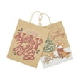 thumbnail image 3 of Holiday Time 4 Pack  Large Kraft Paper Handle Gift Bag, 3 of 5