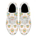 thumbnail image 2 of Rainbow Pride Shoes Love is Love Mens Womens Running Sneakers Mesh Breathable Jogging Walking Shoes White Size 10, 2 of 7