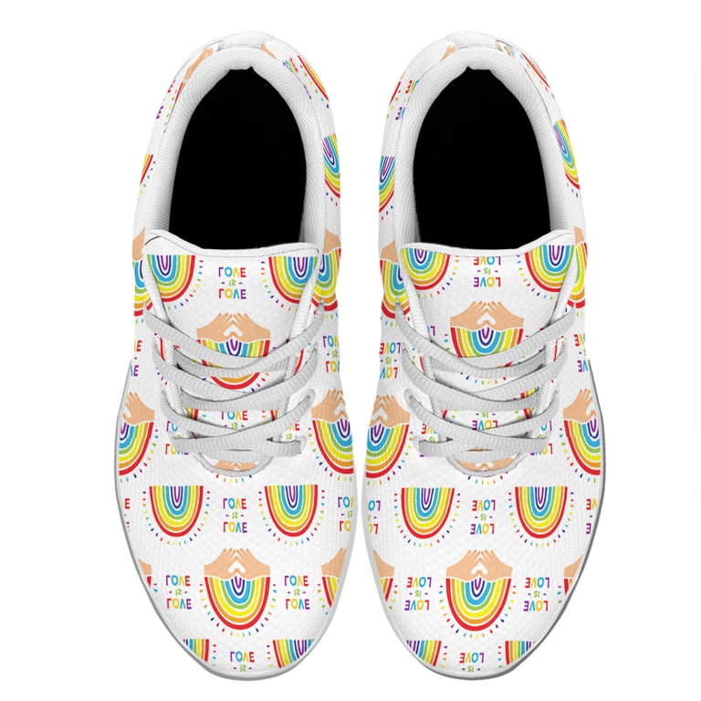 Rainbow Pride Shoes Love is Love Mens Womens Running  display picture 3