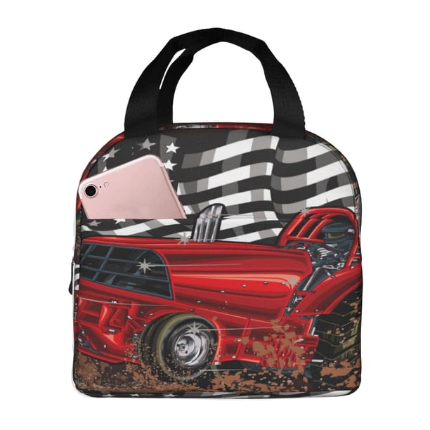 Easygdp tractor Bolsa Térmica Premium - Tela Oxford Impermeable, Gran Capacidad, Bolsillo Frontal, Unisex para Trabajo, Escuela, Actividades al Aire Libre y Picnics