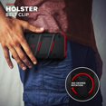 thumbnail image 4 of . Funda ZIZO Bolt para iPhone 12 y 12 PRO Negro Rojo con clip y mica de pantalla, 4 of 8