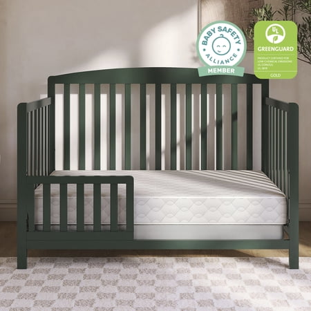 Dream On Me 2 in 1 Cozy Cloud Crib and Toddler Mattress, Taffeta