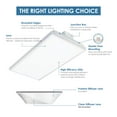 thumbnail image 3 of WareLight Condor Premium 2FT LED High Bay 155W, 21080Lms, Selectable 4000K/5000K LED Shop Lights, Industrial Grade High Bays, UL/DLC Listed, 100,000 Hour Life, 3 of 11