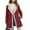 Red, variant on Horkkom Winter Coats for Women Button Fuzzy Fleece Jacket Casual Long Sleeve Overcoats with Pockets L