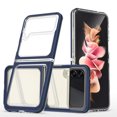 thumbnail image 1 of SaniMore for Samsung Galaxy Z Flip 4 Crystal Clear [Not Yellowing Technology] Case, Hard PC & TPU Bumpers Case with Wireless Charging Shockproof Protective Case for Samsung Z Flip 4, Navy, 1 of 7