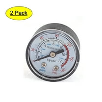 Air Compressor 0-11Bar 0-180PSI 1/8BSP Threaded Round Dial Pressure Gauge 2 Pcs