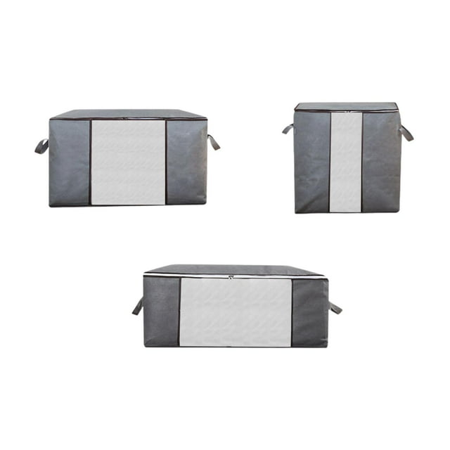 3 Piezas Bolsas de Almacenamiento de Edredones Cajas de Almacenamiento Contenedores de Almacenamiento Contenedores de Almacenamiento de Ropa para