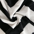 thumbnail image 3 of Ultra Soft Flannel Throw Blanket, Machine Washable Lightweight Bed Blanket, Twin, 68" x 90", Black and White Wavy, 3 of 6