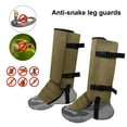 thumbnail image 4 of CSChome Camping Gaiters Waterproof Leg Gaiters Quick Release Size Adjustable Bite Protection Camping Hiking Lower Leg Guard, 4 of 7