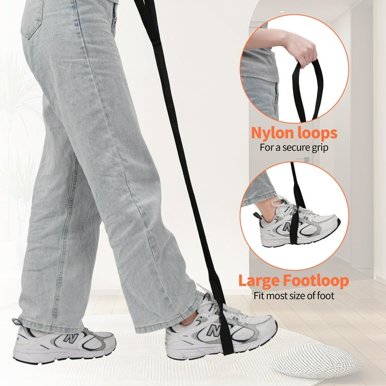 KEKOY Leg Lifter Strap, Rigid Foot Loop, Mobility Aid for Hip