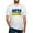 White, variant on CafePress - Distressed, 80S Style, Ukraine, Ghost Of Kyiv, Zel - Fitted T-Shirt, Vintage Fit Soft Cotton Tee