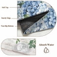 thumbnail image 6 of Eucalyptus Flowers Round Area Rug 3 FT,Small Kitchen Bathroom Mats,Blue Floral Green Vintage Wood Grain Washable Indoor Outdoor Throw Runner Carpet Non-Shedding Doormat for Table Shower Sofa Entryway, 6 of 8