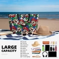 thumbnail image 4 of Lsque Mario Beach Travel Bag - Water-Resistant, Large Capacity Lightweight Tote with 7 Pockets for Women and Men - Perfect for Beach, Pool, Gym, and Travel, 4 of 6