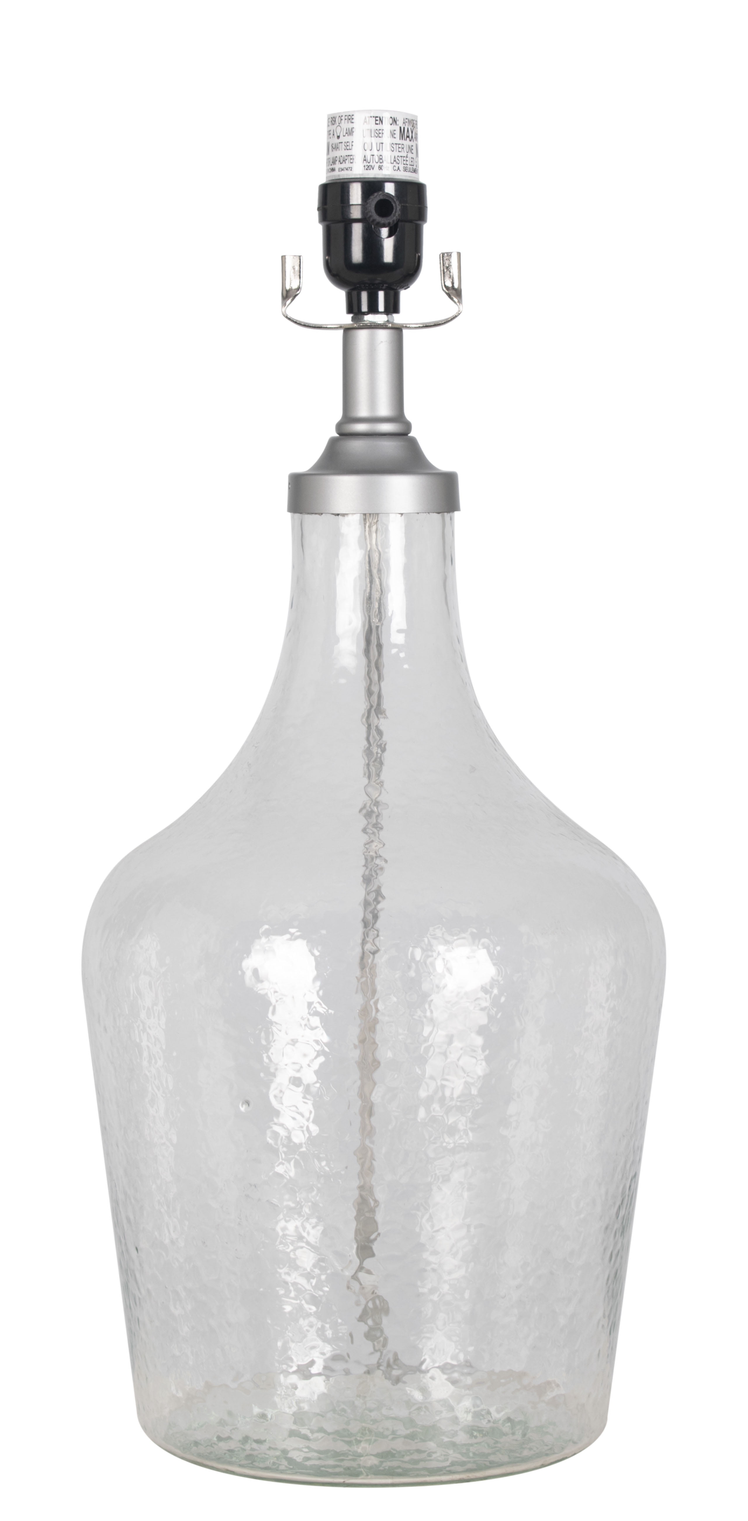 glass bottle lamp base