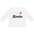 thumbnail image 3 of Inktastic Alaska Butterfly Girls Long Sleeve Toddler T-Shirt, 3 of 5