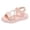 Pink, variant on Fashion Kids Shoes, Casual Flat Fish Mouth Sandals with Soft Comfortable Non- Sole, Lightweight Beach Slides for Girls, Open Toe Summer Sandals