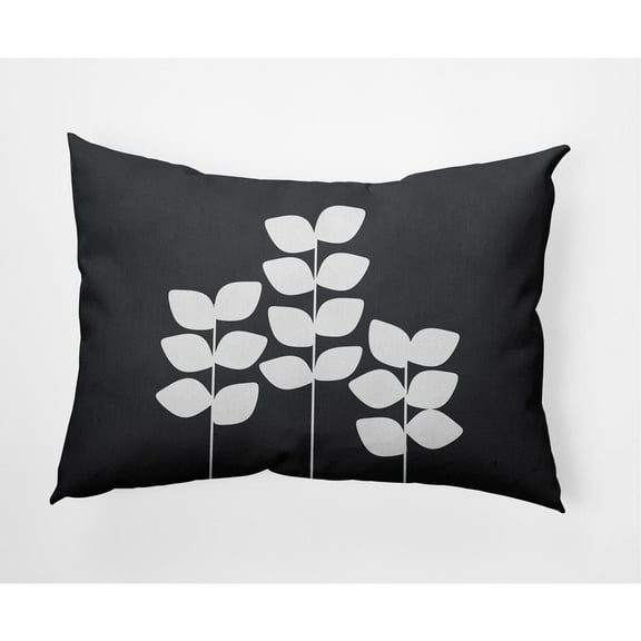 E by Design Simple Stems Indoor/Outdoor Lumbar Throw Pillow