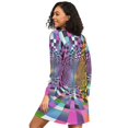thumbnail image 2 of FORMRS Womens Long Sleeve Nightgowns Crew Neck Sleep Shirt Soft Pajamas Sizes S-3XL, Green Wavy Plaid, 2 of 8