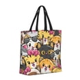 thumbnail image 2 of Naloa Cute Cat Cartoon Tote Bag for Women, Foldable Tote Bag With Zipper, Large Shoulder Bag, Top Handle Handbag for Travel, Work, Shopping, 2 of 9