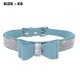 thumbnail image 2 of Collar de perro de cristal con lazo Collar de perro de diamantes de imitación Collar de perro dorado brillante, 2 of 5
