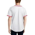 thumbnail image 2 of Men's Baseball Jersey Button Down Premium Hip Hop T Shirts Sports Uniform, 2 of 4