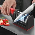 thumbnail image 2 of 3-Segment Knife Sharpener Knife Sharpeners for Kitchen Knives Stainless Steel Three-Purpose Sharpening Stone for Kitchen Tools, 2 of 8