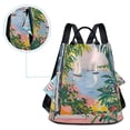 thumbnail image 5 of FORMRS Women's Travel Backpack Purse Anti-Theft Hidden Pockets Casual Shoulder Bag, Floral Seaside, 5 of 7