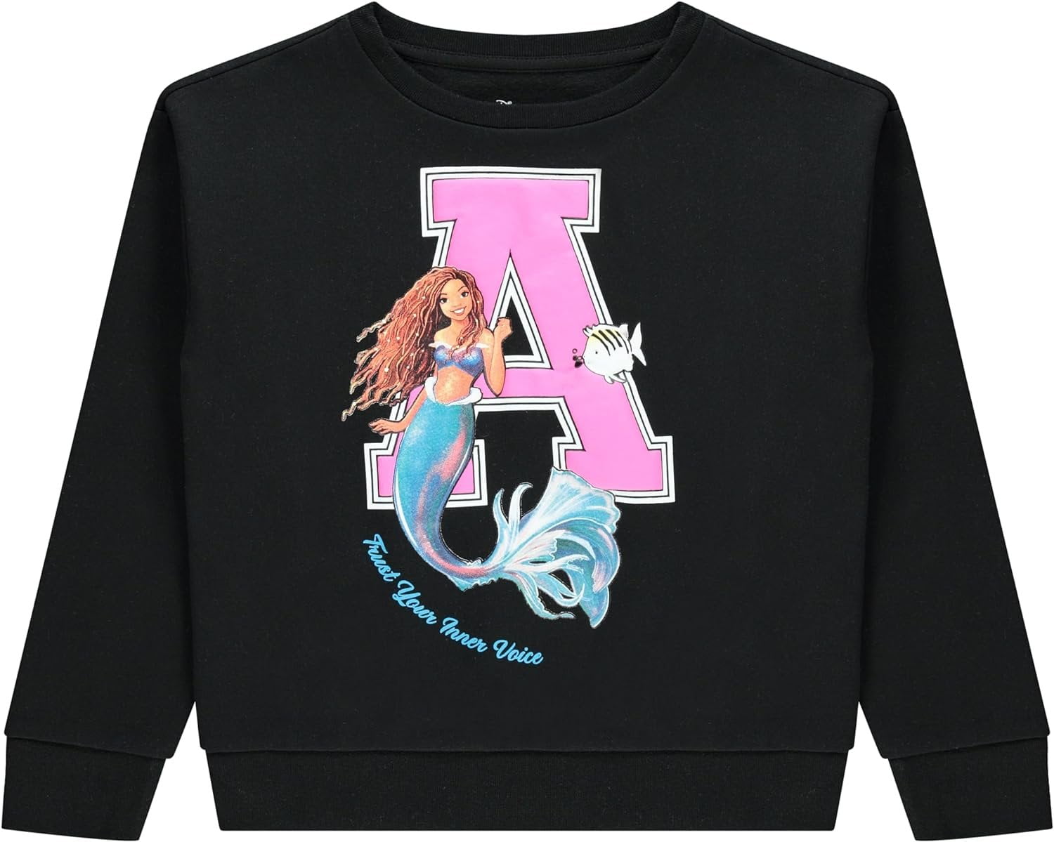 The Little Mermaid Movie Girls Hoodie Sweatshirt & Jogger Clothing Set. Little and Big Girl Sizes 4-16