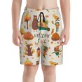 thumbnail image 2 of Cauagu Autumn In The Forest Print Swim Trunks for Men,Youth Boys Swim Shorts Compression Liner Beach Shorts Boys' Swimming Shorts 7-20 Years Bathing Suit-Small, 2 of 7